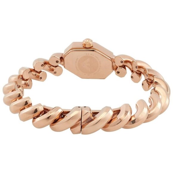 NWT Authentic Emporio Armani Quartz Crystal White Mother of Pearl Dial Women's W - Picture 3 of 3